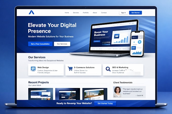 redesign your website for a modern professional look