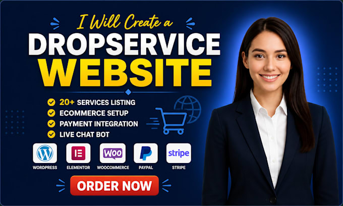 develop a highly profitable dropservice website for your online business