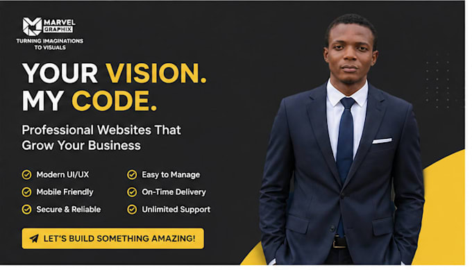 develop a modern responsive website from scratch