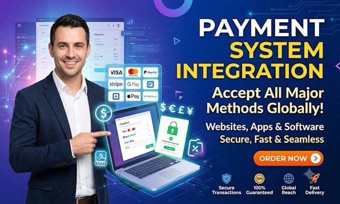 integrate any payment gateway into your website