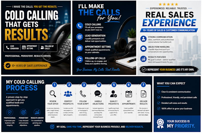 cold call businesses and book qualified appointments