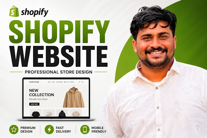 design, redesign and customize shopify store professionally