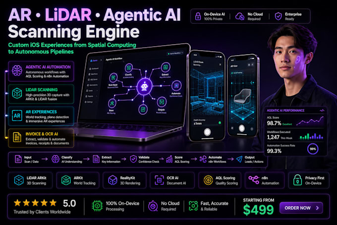 augmented reality app, lidar app, virtual try on with ai agents and scanning app