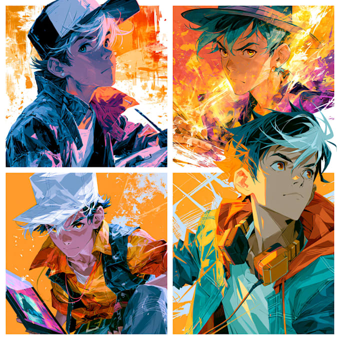 draw anime arts and oc illustrations