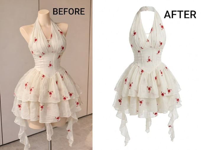 create symmetrical ghost mannequin and neck joint service