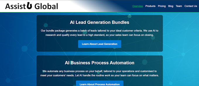 build you a slick website, painlessly, with control panel