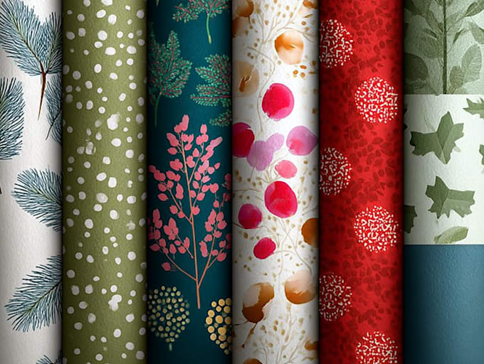 do seamless patterns for wrapping paper, wrapping tissue