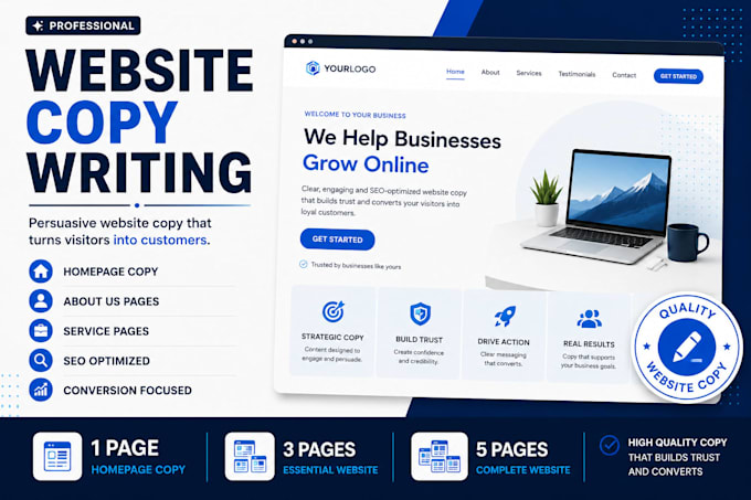 write SEO website copy that converts visitors into customers