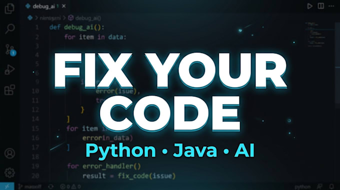 fix and debug your ai generated python or java code
