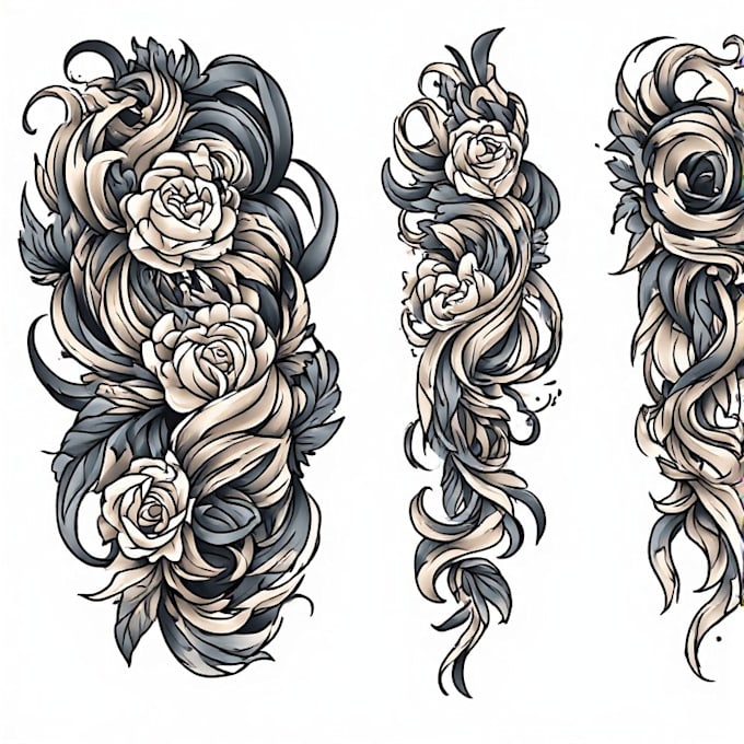 high end linework tattoo design for you