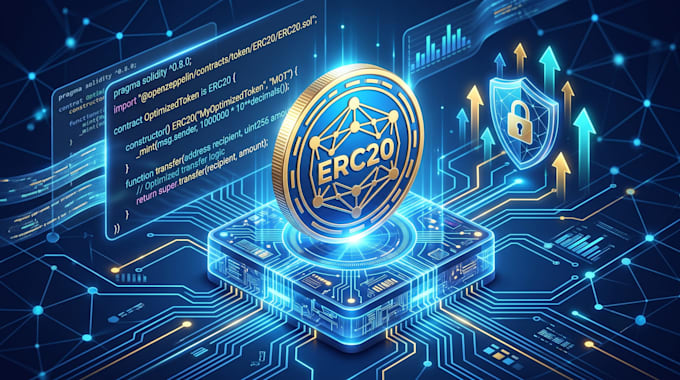 develop a highly optimized custom erc20 crypto token
