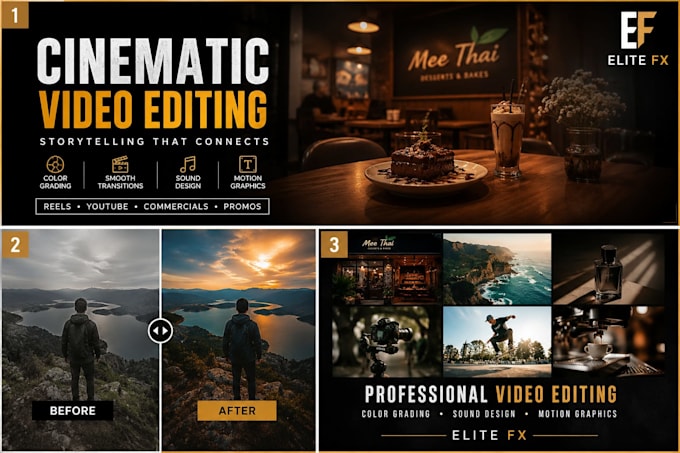 edit professional cinematic videos with color grading
