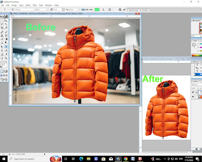 do professional background removal and object removal