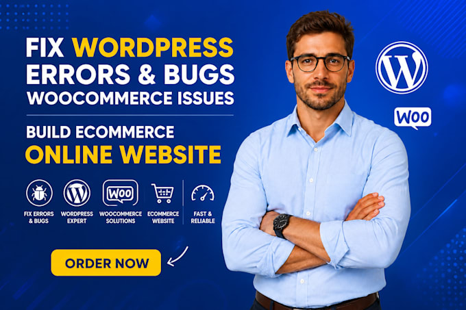 fix wordpress errors bugs woocommerce issues build ecommerce online website
