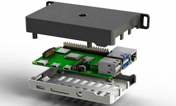 design product prototype cad, pcb enclosure electronic housing for manufacturing