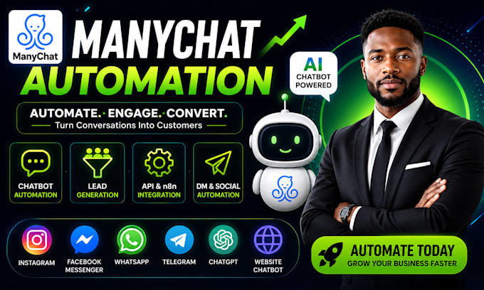 build manychat automation manychat instagram facebook uchat ai chatbot