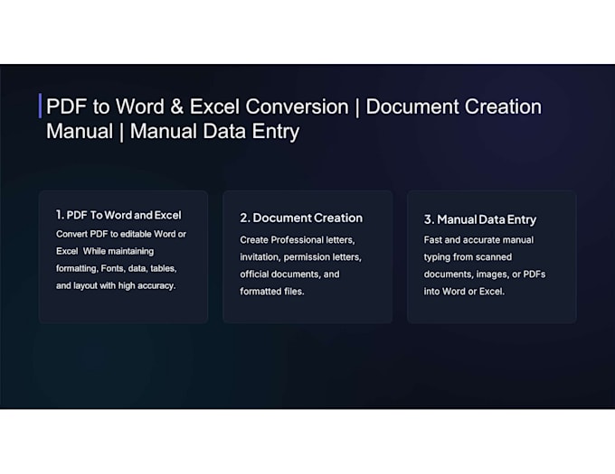 convert PDF document with accurate formatting