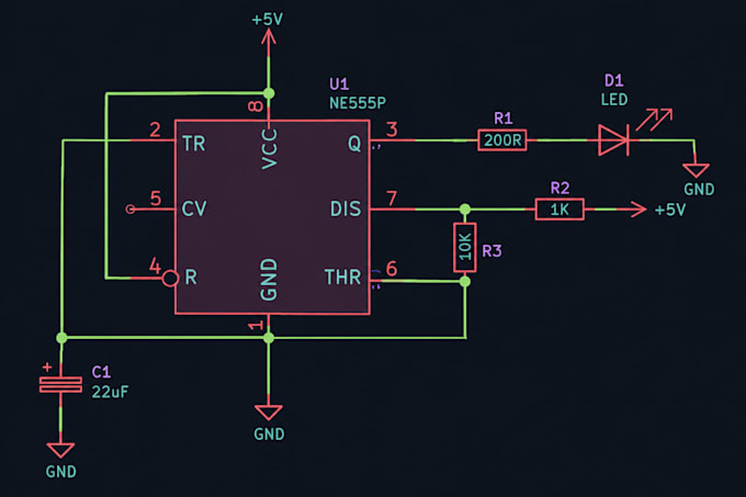 do pcb design, circuit simulation, firmware,electronic custom footprint in kicad