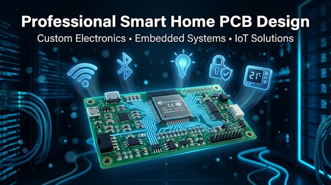 design smart home pcb, smart switch and iot automation, pcb with esp32