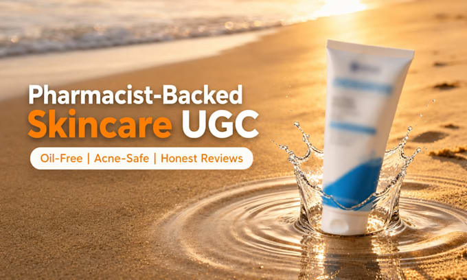 create pharmacist skincare user generated content videos