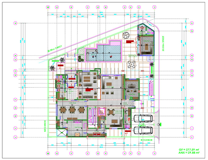professional autocad 2d architectural drafting services