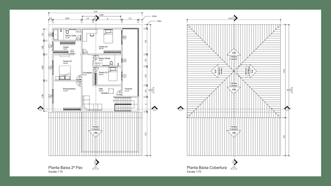 project in modeling 2d architecture autocad