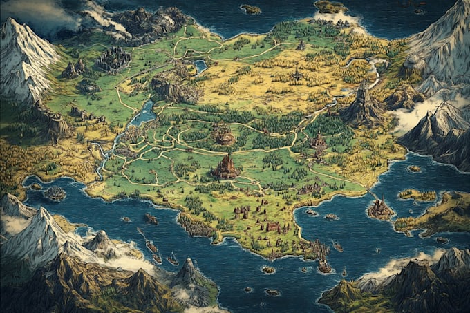 design your fantasy map for , novels and games
