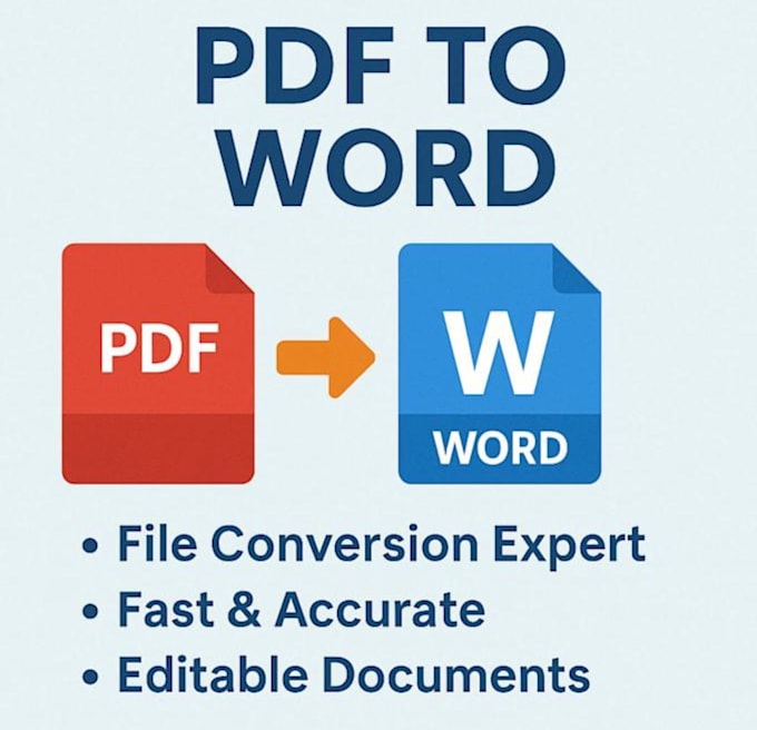 convert PDF files to editable word documents