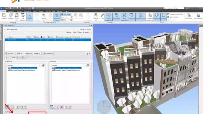 do revit bim modelling, navisworks clash detection and 4d simulation