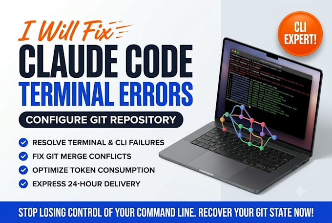 fix claude code terminal errors and configure git repository