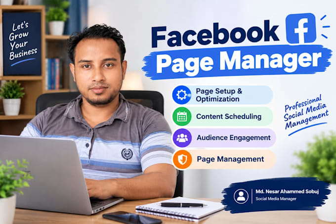 be facebook page manager and content creator