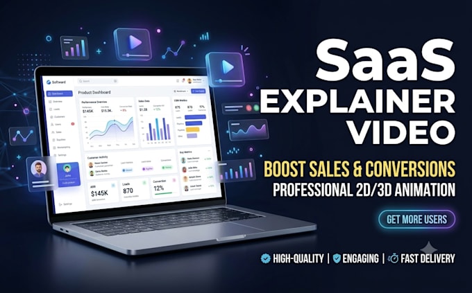 create saas explainer video saas animation motion graphics saas ad saas logo