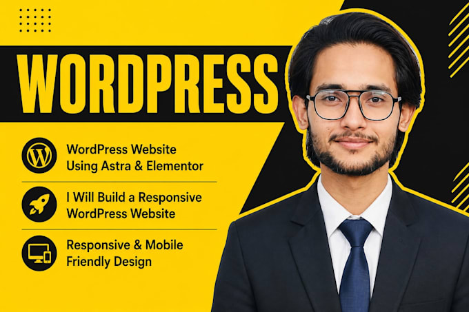 create a modern responsive wordpress website using astra elementor