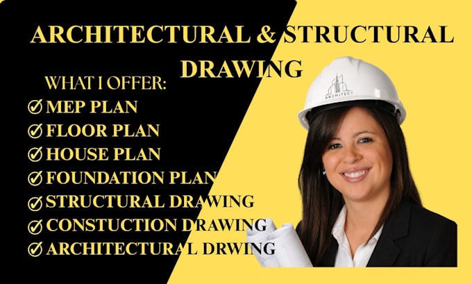 design architectural floor plans and structural mep engineering drawings