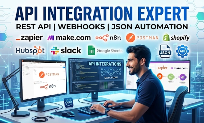 build custom API integration webhooks and ai automation