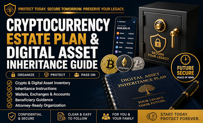 create a cryptocurrency estate plan, digital asset inventory inheritance guide