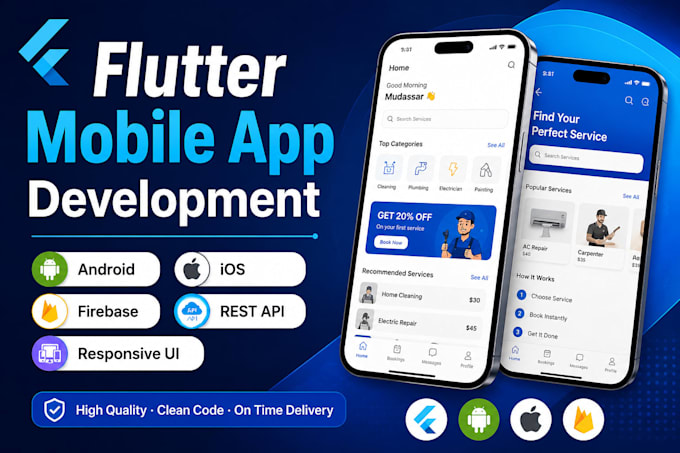 develop android and ios flutter app
