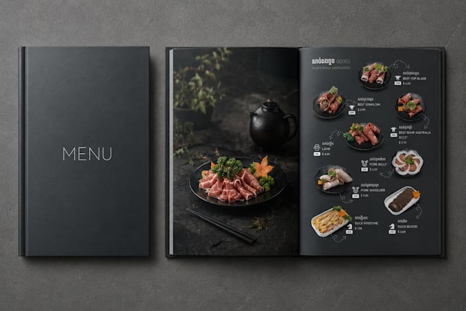 menu, poster, banner and flyer