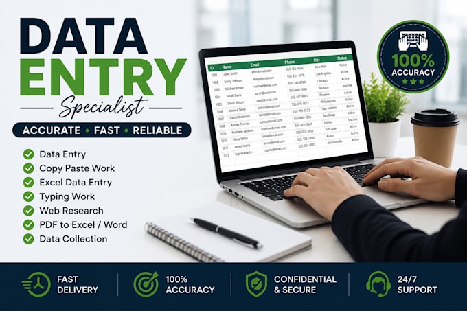 do expert data entry, copy paste, and web research work