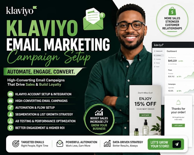 create high converting klaviyo email marketing for shopify