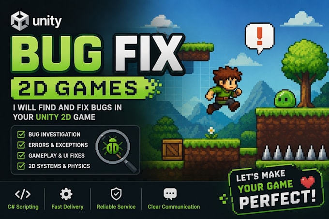 fix bugs in your 2d unity game