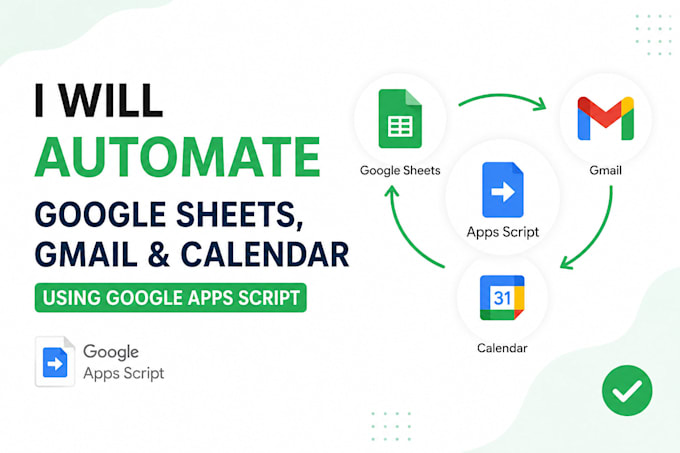 automate google sheet gmail, calendar with app script
