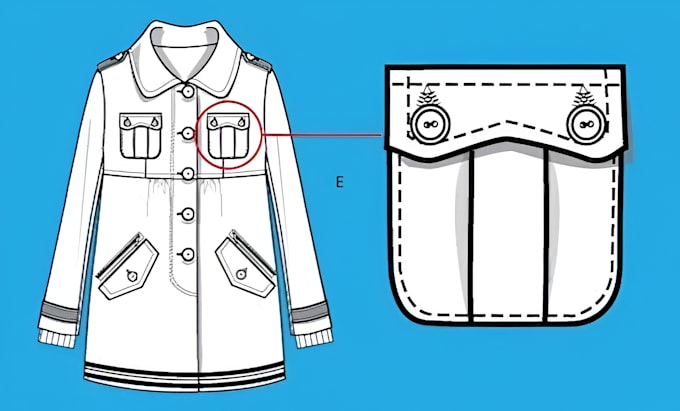 create production ready fashion tech pack for apparel manufacturing
