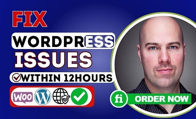 fix wordpress issues, errors, woocommerce issues, wordpress help, update website