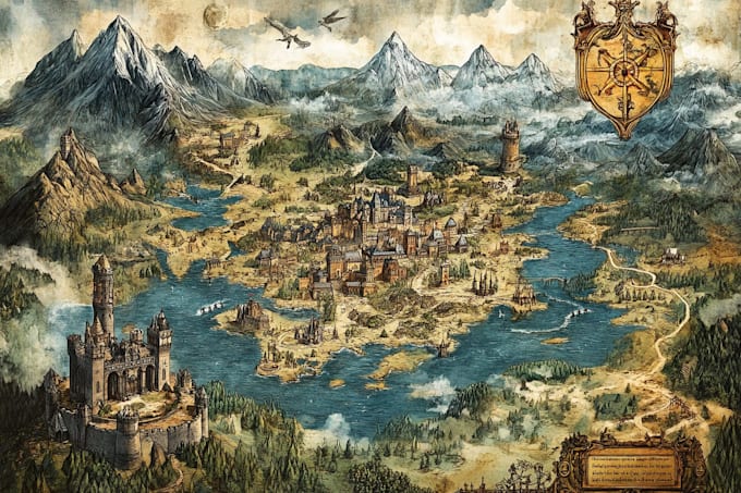 draw a custom map for fantasy