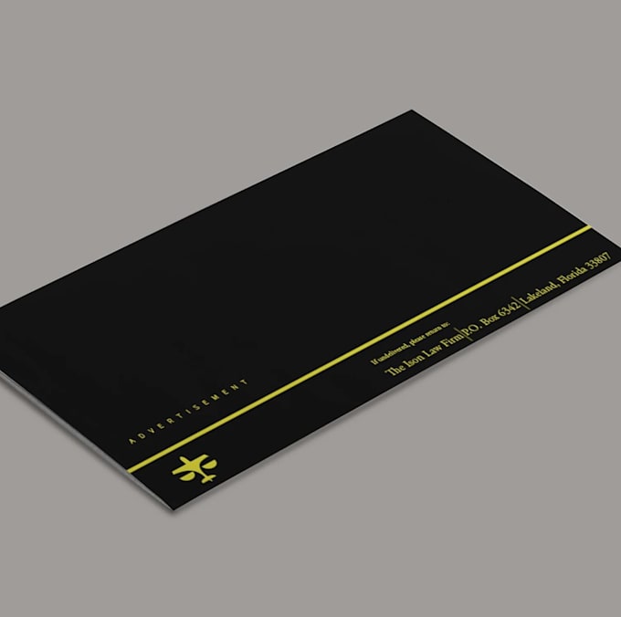 provide professional modern envelope design for you