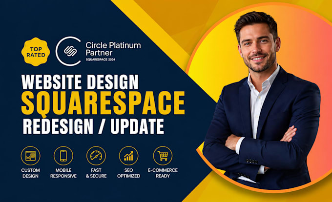 design, redesign or update a responsive squarespace website