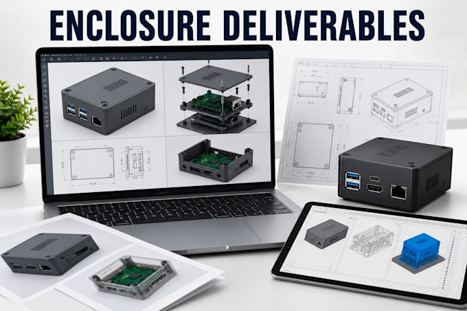 design a custom pcb enclosure and electronic product housing
