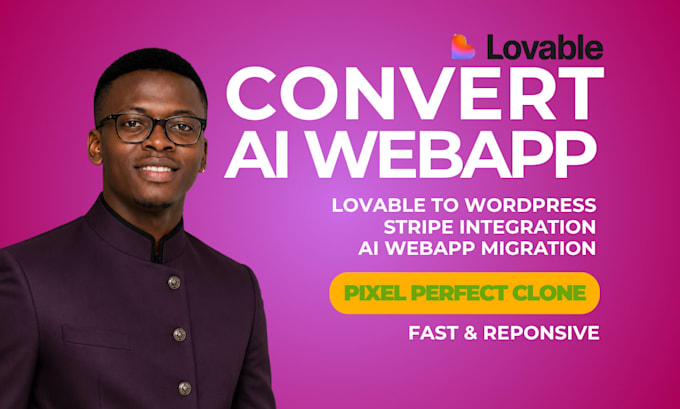 convert lovable bolt new to wordpress hostinger website with stripe integration