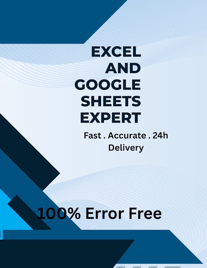 data entry specialist excel and google sheets expert